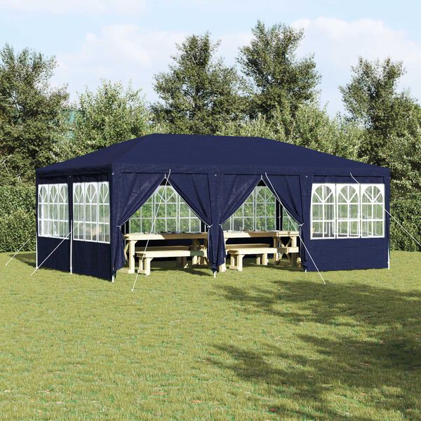 vidaXL Party-Zelt Blau 600 x 400 x 266 cm Polyethylen