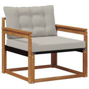 vidaXL Outdoor-Sofagarnitur Massives Akazienholz und Textilene Natur