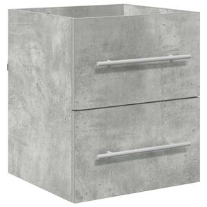 vidaXL Waschbeckenunterschrank Beton Grau 38,5 x 41 x 48 cm