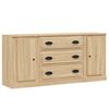 vidaXL Sideboards 3 Stk. Sonoma-Eiche Holzwerkstoff