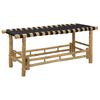 vidaXL Gartenbank 110 x 38 x 40 cm Bambus Natur Rechteckig