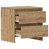 vidaXL Nachttisch 2 pcs Artisan-Eiche 45 x 34 x 44,5 cm Holzwerkstoff