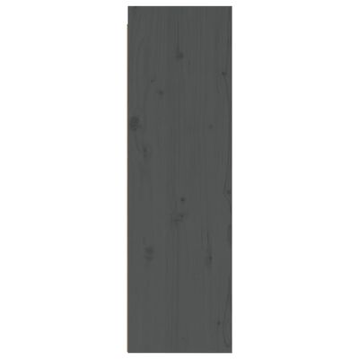vidaXL Wandschrank Grau 30x30x100 cm Massivholz Kiefer