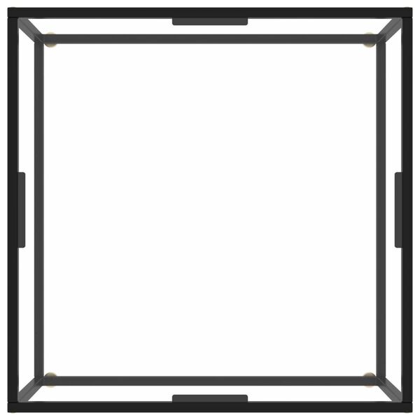 vidaXL Couchtisch Schwarz mit Hartglas 80x80x35 cm