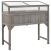 vidaXL Hochbeet mit Gew&auml;chshaus 110x54x120 cm Massivholz Tanne
