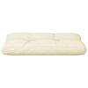 vidaXL Palettenkissen Creme 80x40x12 cm Stoff