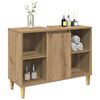 vidaXL Badschrank Braun Artisan-Eiche 80x33x60 cm Holzwerkstoff