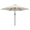 vidaXL Sonnenschirm Sandwei&szlig; 3 m Stahlmast