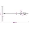 Erdbohrer mit Griff 100 mm Verl&auml;ngerungsrohr 5 m