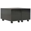 vidaXL Couchtisch Hochglanz-Schwarz 60x60x35 cm Holzwerkstoff