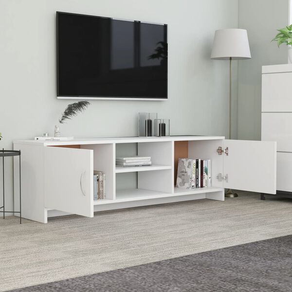 vidaXL TV-Schrank Wei&szlig; 120x30x37,5 cm Holzwerkstoff