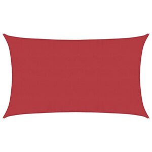 vidaXL Sonnensegel 160 g/m&sup2; Rot 5x8 m HDPE