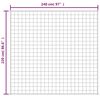 vidaXL Gewichtsdecke Blau 220x240 cm 15 kg Stoff