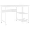 vidaXL Computertisch Wei&szlig; 105x50x72 cm MDF und Metall
