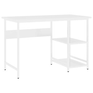 vidaXL Computertisch Wei&szlig; 105x50x72 cm MDF und Metall