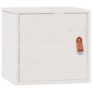 vidaXL Wandschrank Wei&szlig; 31,5x30x30 cm Massivholz Kiefer