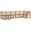 vidaXL Outdoor-Sofagarnitur 7 pcs Natur Massivholz Akazie