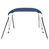 vidaXL 2-Bow Bimini Top Marineblau 180x150x110 cm