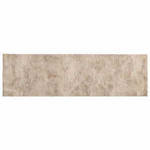 vidaXL K&uuml;chen Teppich Beiger Beton 150 x 45 cm 100% Polyamid Waschbar