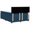 vidaXL Boxspringbett mit Matratze Blau 140x200 cm Samt