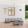 vidaXL 10-tlg. Garten-Lounge-Set Massivholz Kiefer