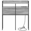 vidaXL Aufbewahrungskopfteil mit Regal Grau Sonoma 75 cm Holzwerkstoff