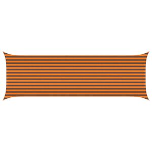 vidaXL Sonnensegel Orange und Braun 6 x 2 m 100 % Polyester Oxford