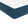 vidaXL Boxspringbett mit Matratze Dunkelblau 100x200 cm Samt
