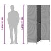 vidaXL Raumteiler Beige 147 x 180 cm Poly-Rattan