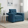 vidaXL Sessel Blau 60 cm Samt
