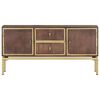 vidaXL Sideboard 120x29x60 cm Massivholz Mango