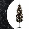vidaXL K&uuml;nstlicher schmaler Weihnachtsbaum mit Weihnachtskugel 120 cm