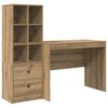 vidaXL Schreibtisch mit Schubladen 2 pcs Artisan-Eiche