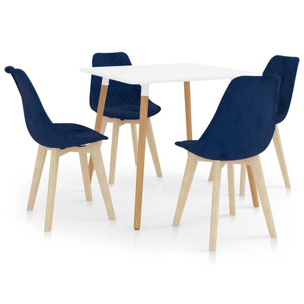 vidaXL 5-tlg. Essgruppe Blau