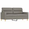 vidaXL 2-Sitzer-Sofa mit Kissen Dunkelgrau 140 cm Stoff