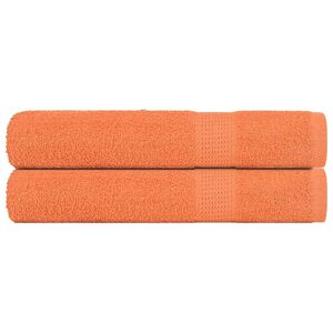 vidaXL Saunat&uuml;cher FROGN 2 Stk. Orange 80x200 cm 360 g/m&sup2;
