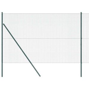 vidaXL Geschwei&szlig;ter Drahtzaun, bodenverankert 10 x 1,5 m Gr&uuml;n Netz