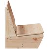 vidaXL Gartenstühle 2 Stk. 60x64x70,5 cm Massivholz Kiefer