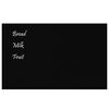 vidaXL Magnettafel Wandmontage Schwarz 80x50 cm Hartglas