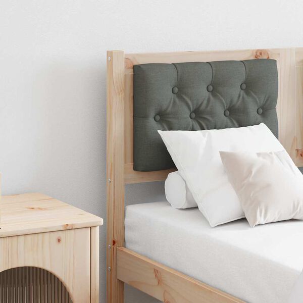 vidaXL Kopfteil Braun und Dunkelgrau 135 cm Massivholz Kiefer