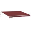 vidaXL Markise Automatisch Burgunderrot 450x350 cm