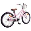 vidaXL Kinderfahrrad 18 Zoll f&uuml;r 5-7 Jahre alt Hellrosa