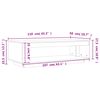 vidaXL Couchtisch Wachsbraun 110x50x33,5 cm Massivholz Kiefer