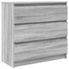 vidaXL Sideboard Grau Sonoma 80x35x76 cm Holzwerkstoff