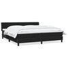 vidaXL Boxspringbett mit Matratze Schwarz 200x220 cm Samt