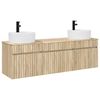 vidaXL Badezimmerschrank-Set 3 stk. Sonoma-Eiche 49 x 44,5 x 65 cm