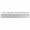 vidaXL Rasenkanten 30 Stk. 103 x 0,05 x 22 cm Edelstahl Silber