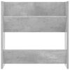 vidaXL Wand-Schuhschr&auml;nke 2 Stk. Betongrau 60x18x60 cm Holzwerkstoff