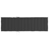 vidaXL Sonnenliegen-Auflage Schwarz 200x50x3 cm Oxford-Gewebe