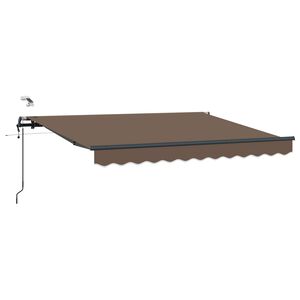 vidaXL Ausziehbare Markise Taupe 600 x 300 cm Polyester